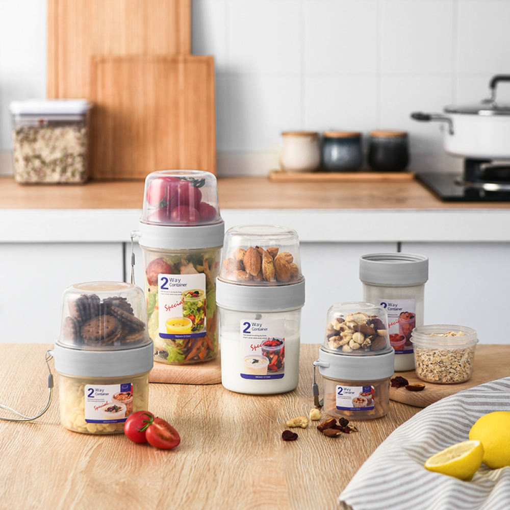 Baby Food Jars With Lids - Kotak Penyimpanan Makanan Berlapis Ganda yang