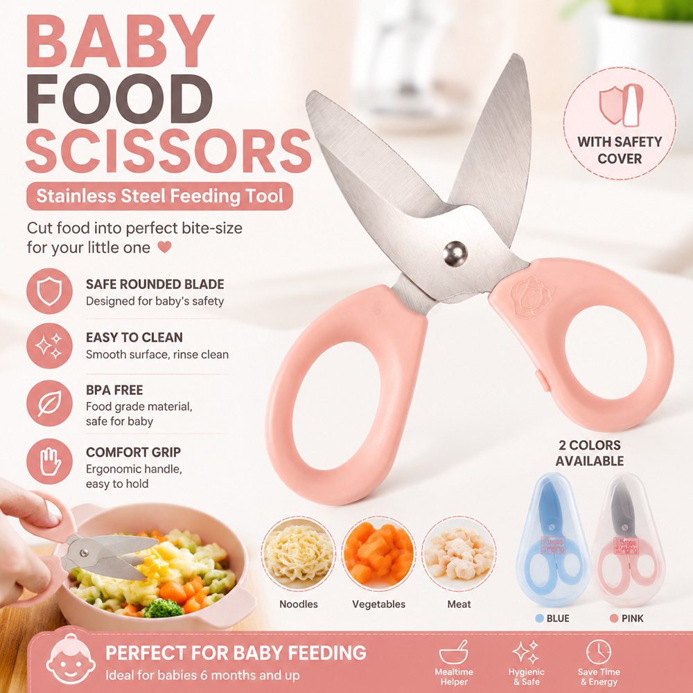 Baby Food Scissors - Gunting Makanan Bayi Gunting Makan Bayi