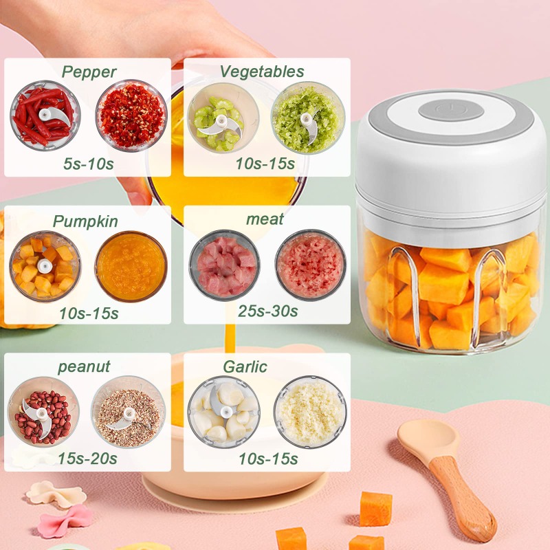 Penggiling Bawang Putih Elektr - Baby Food Vegetables ulasan dan harga