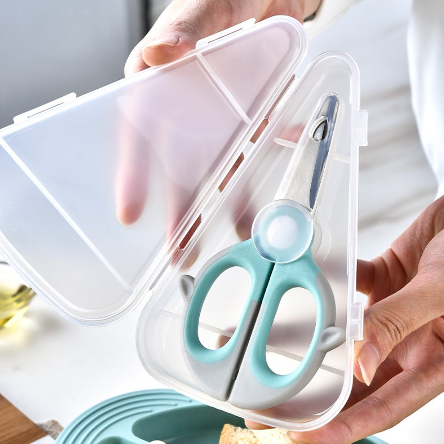 Gunting makanan tambahan, gunt - Baby Food Scissors ulasan dan harga